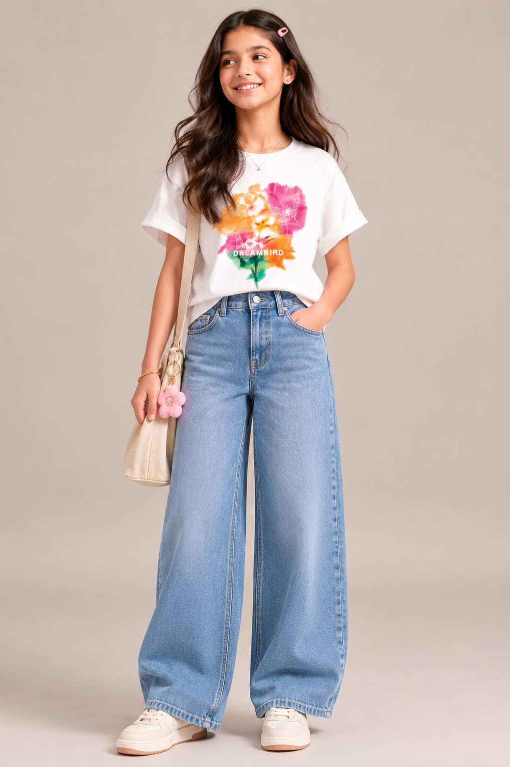 Oversized Style White Tee